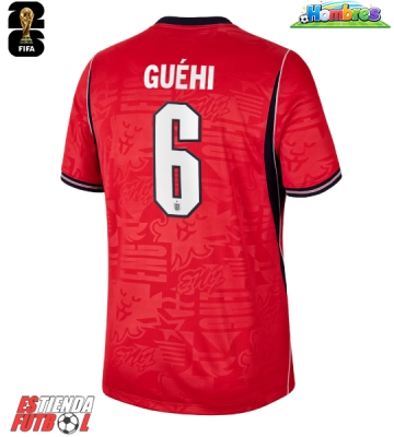 Inglaterra Marc Guehi #6 Segunda Equipación Mundial 2026 Manga Corta